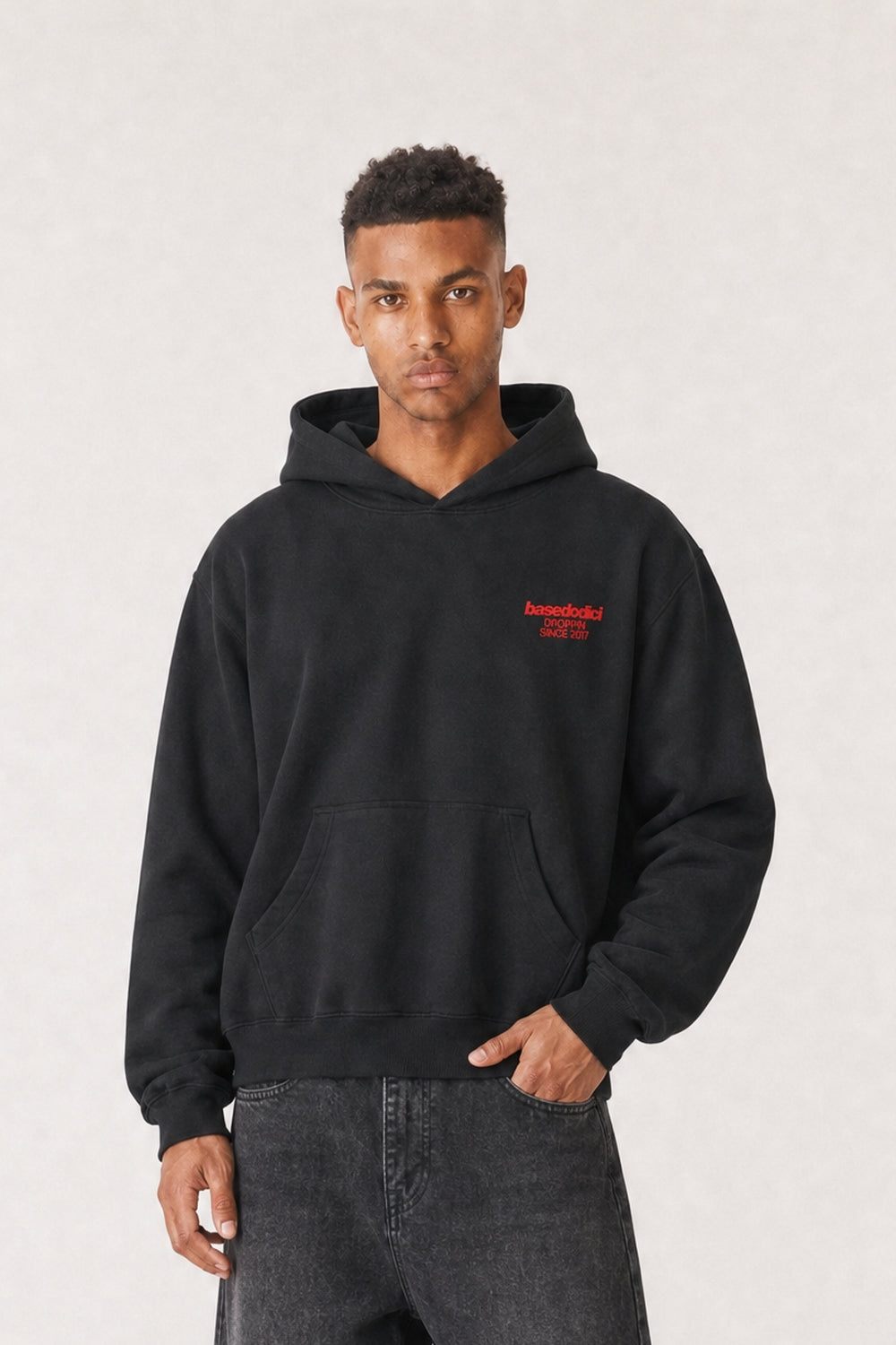 Hoodie "VIRAL EDIT" TU SI BELL BELL Black/Red