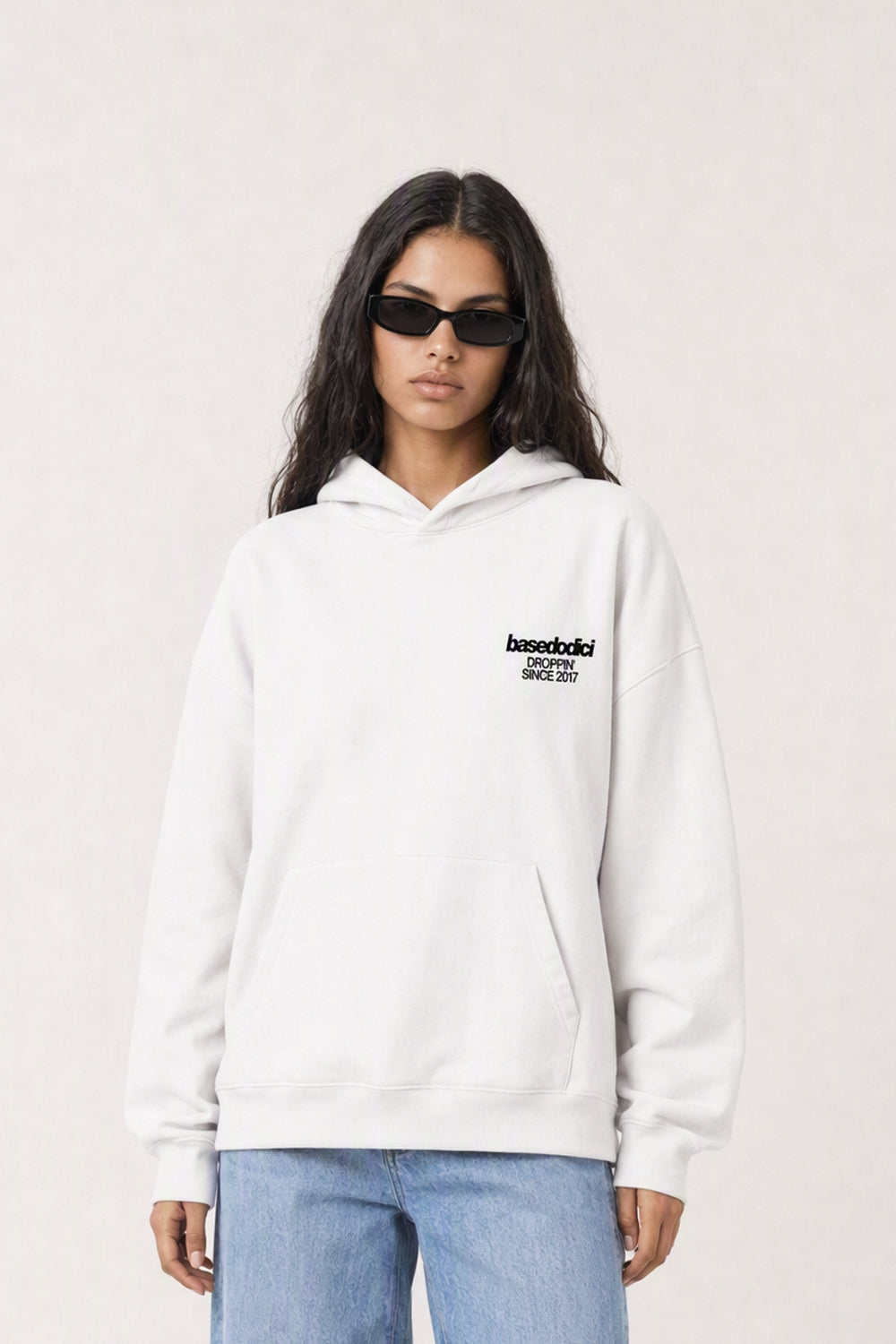 Hoodie "VIRAL EDIT" TU SI BELL BELL White/Animalier