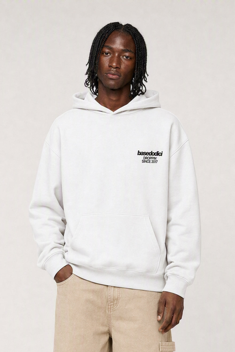 Hoodie "VIRAL EDIT" TU SI BELL BELL White/Black