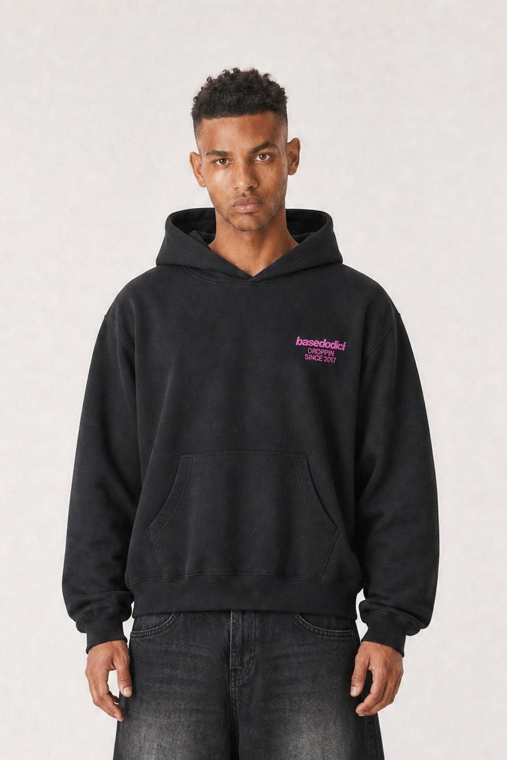 Hoodie "VIRAL EDIT" TiAmoVenerdì Black/GlitterPink