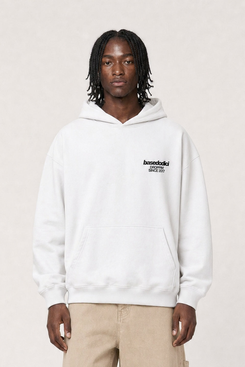 Hoodie "VIRAL EDIT" TiAmoVenerdì White/Black