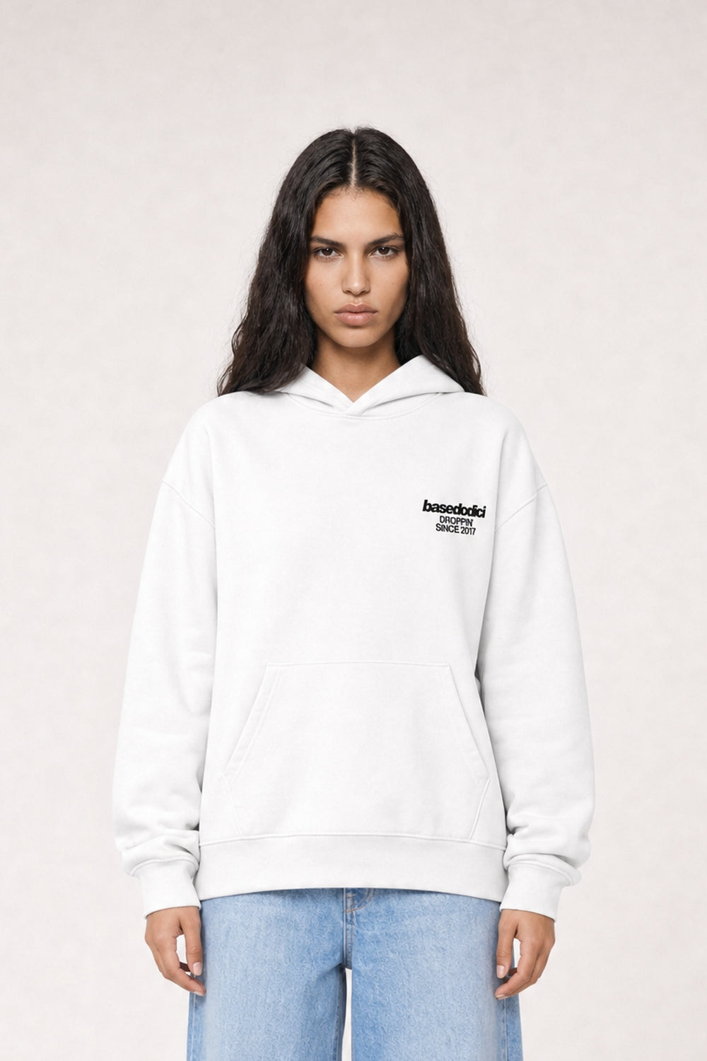Hoodie "VIRAL EDIT" TiAmoVenerdì White/Black