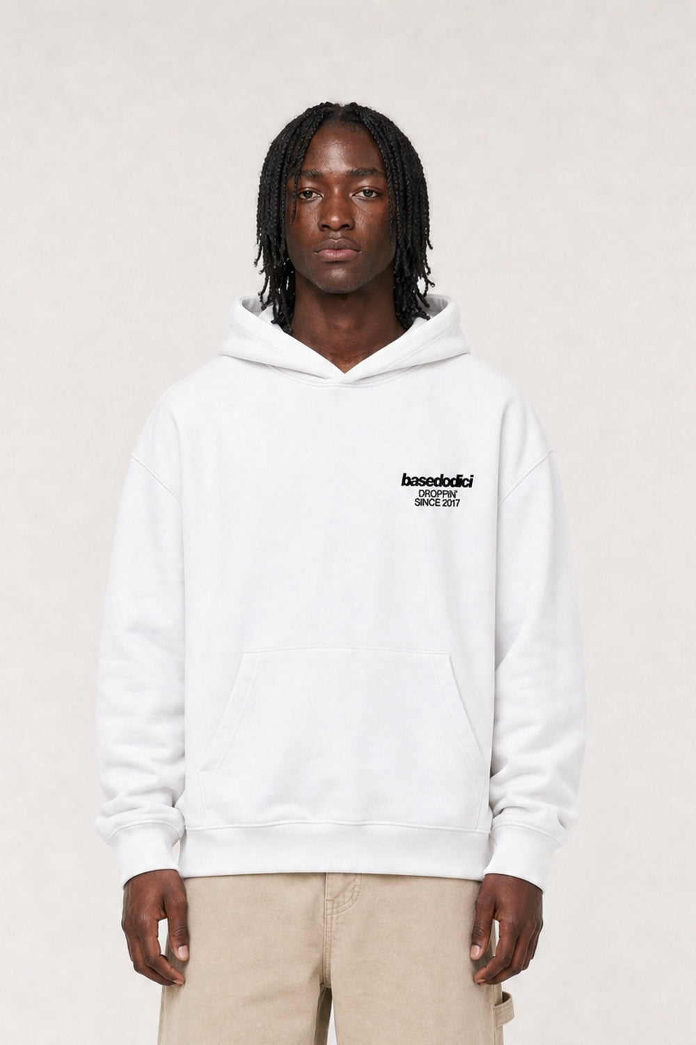 Hoodie "VIRAL EDIT" TU SI BELL BELL White/Animalier