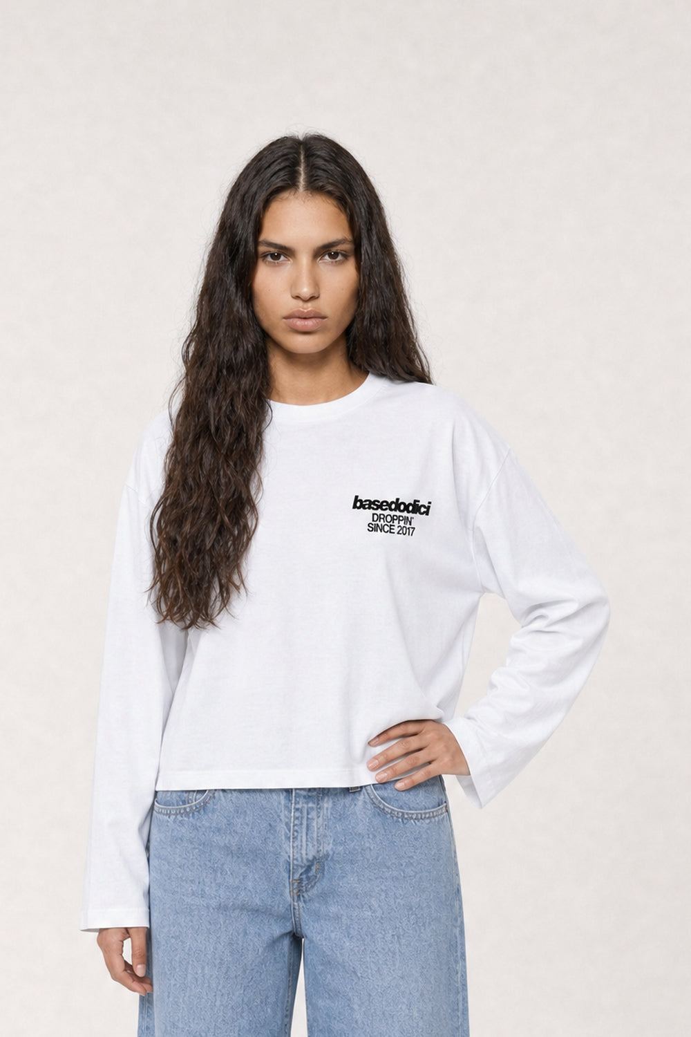 Longsleeve "VIRAL EDIT" TU SI BELL BELL White/Animalier
