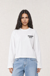 Longsleeve "VIRAL EDIT" TU SI BELL BELL White/Black