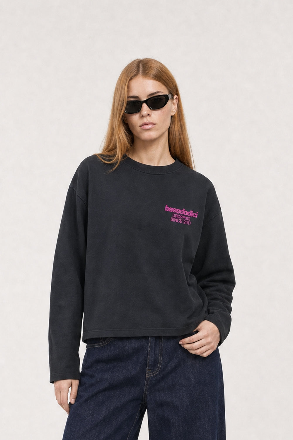 Longsleeve "VIRAL EDIT" TiAmoVenerdì Black/GlitterPink