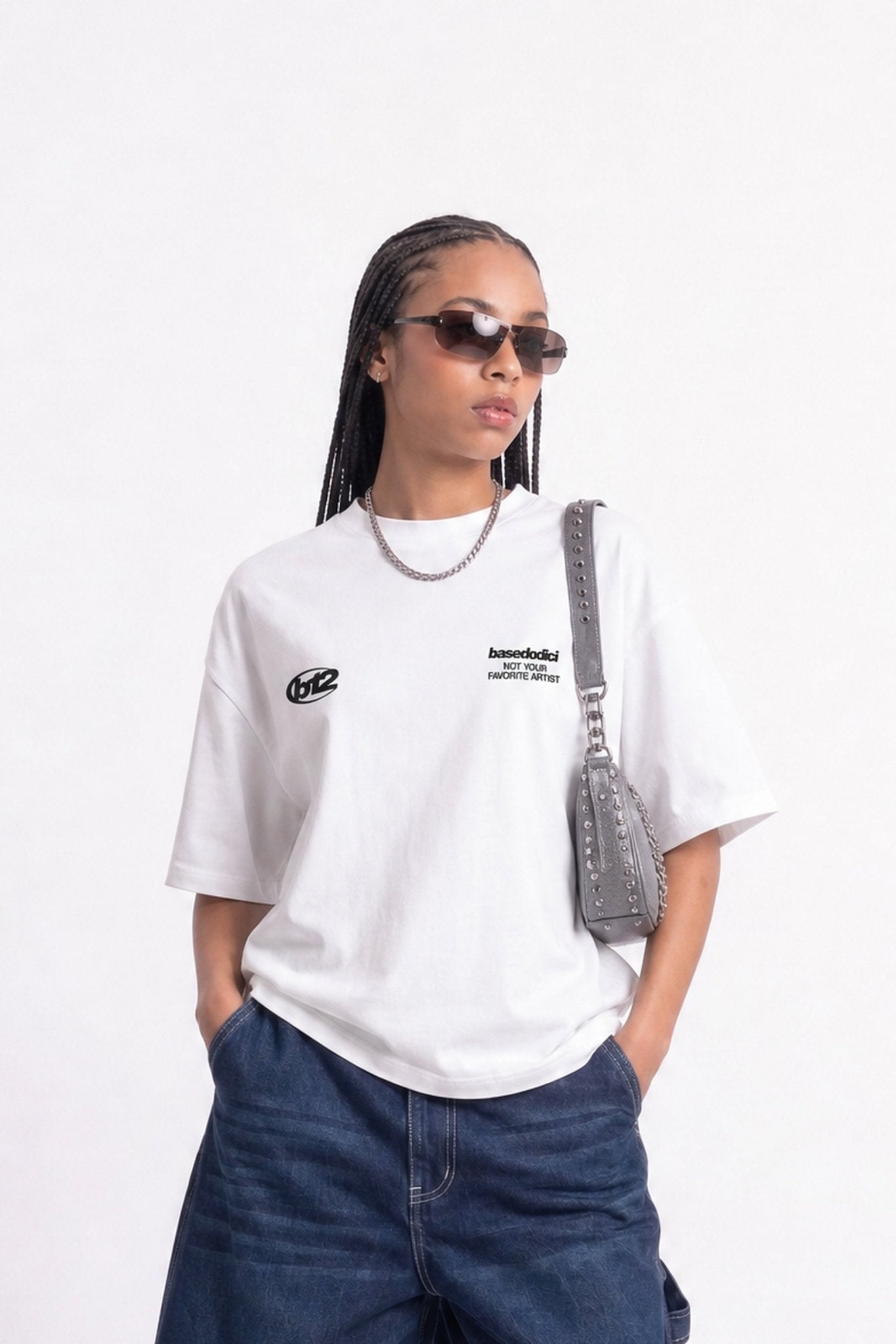 T-Shirt "COPY&PASTE" Rihanna White/Black