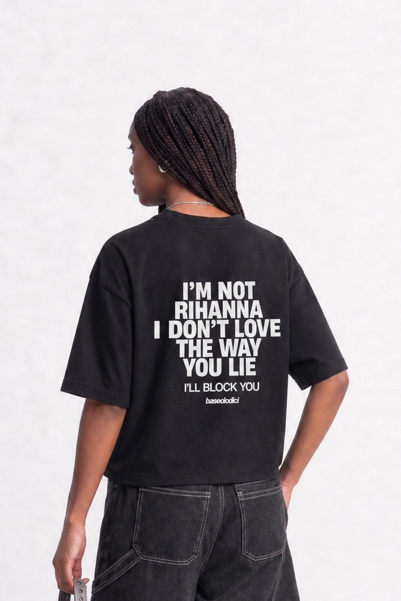 T-Shirt "COPY&PASTE" Rihanna Black/White