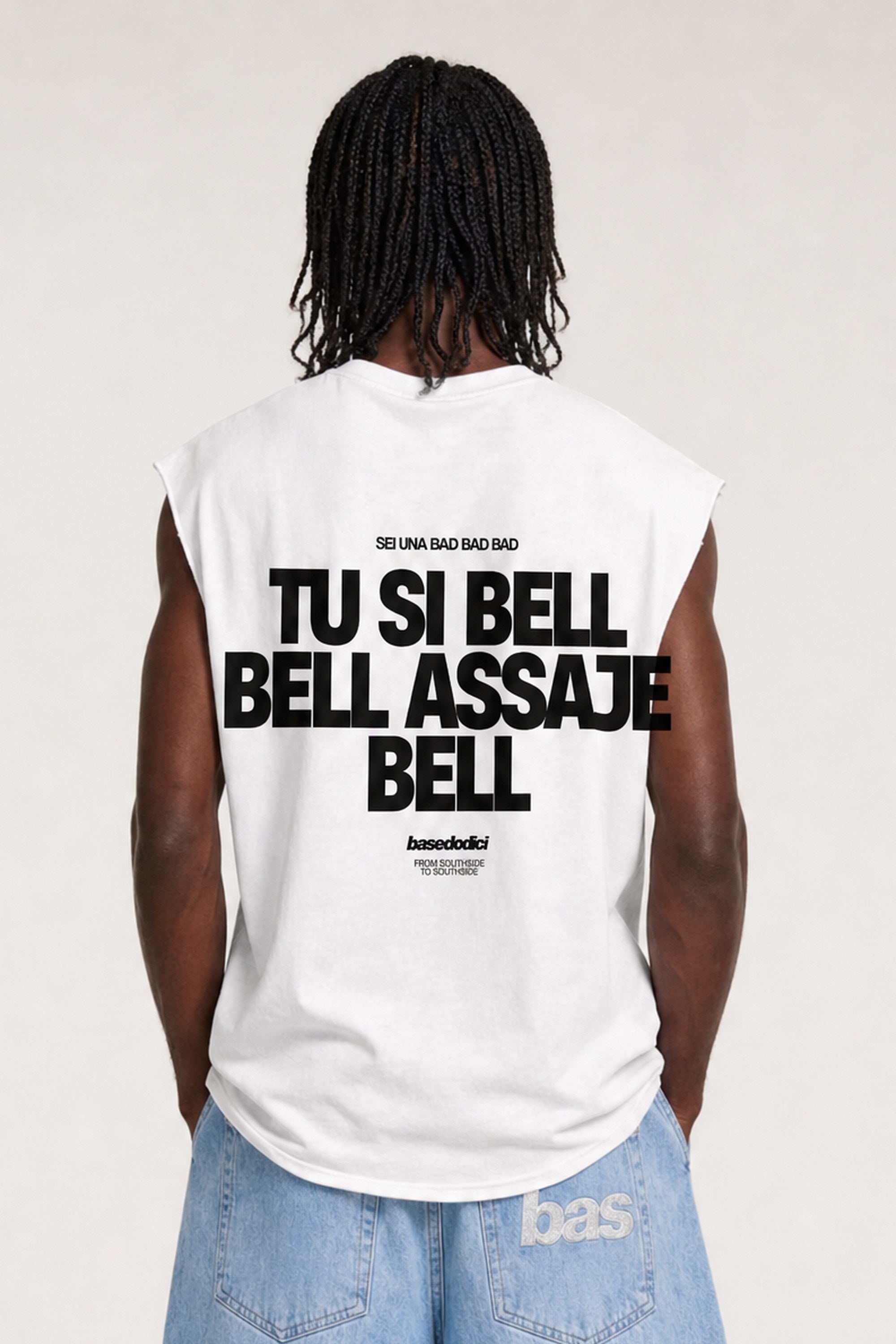 Tank "VIRAL EDIT" TU SI BELL BELL White/Black