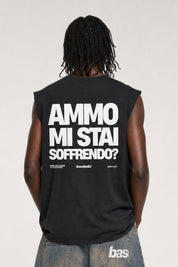 Tank "AMMO" MiStaiSoffrendo Black/White