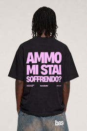 T-Shirt "AMMO" MiStaiSoffrendo Black/Pink