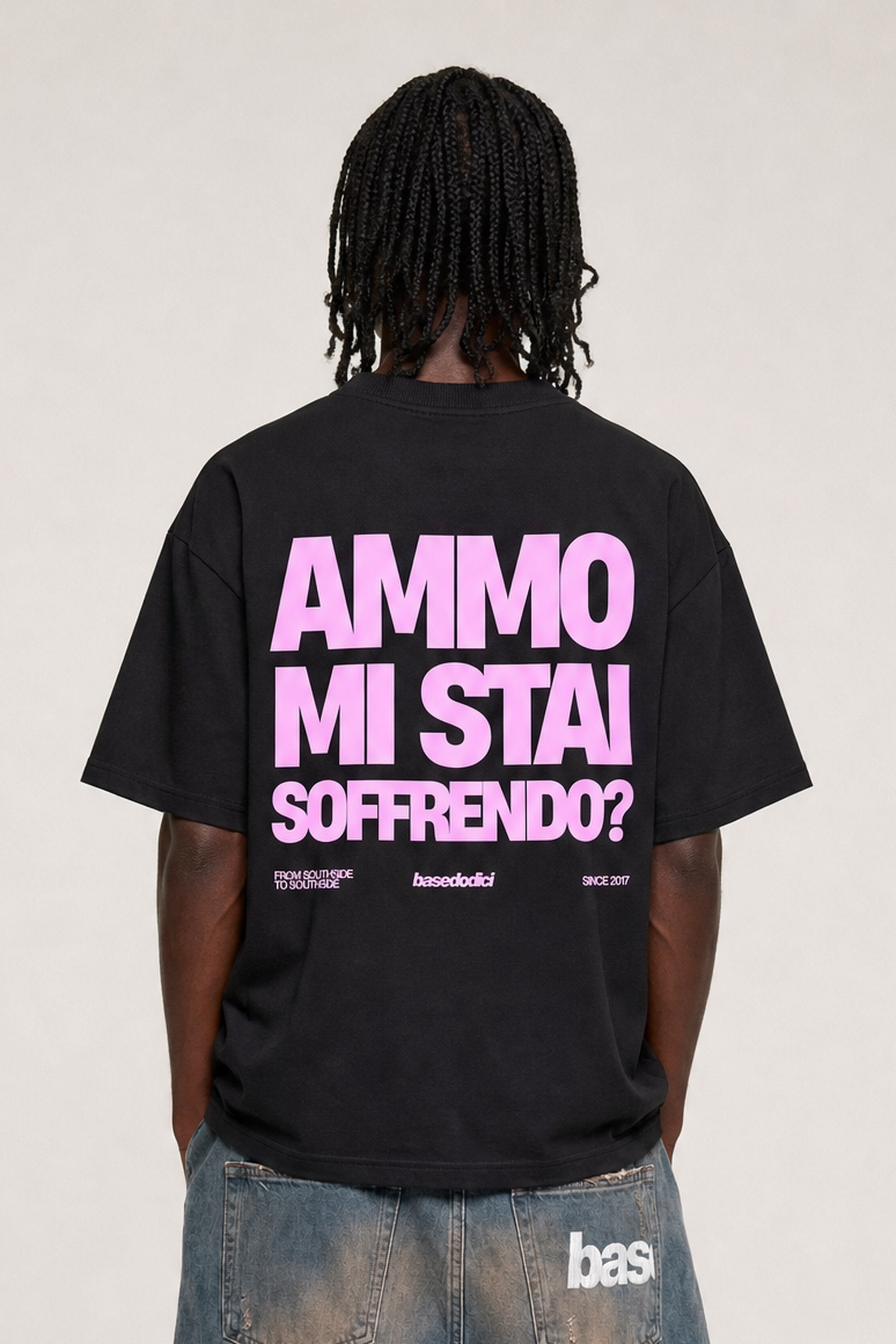 T-Shirt "AMMO" MiStaiSoffrendo Black/Pink