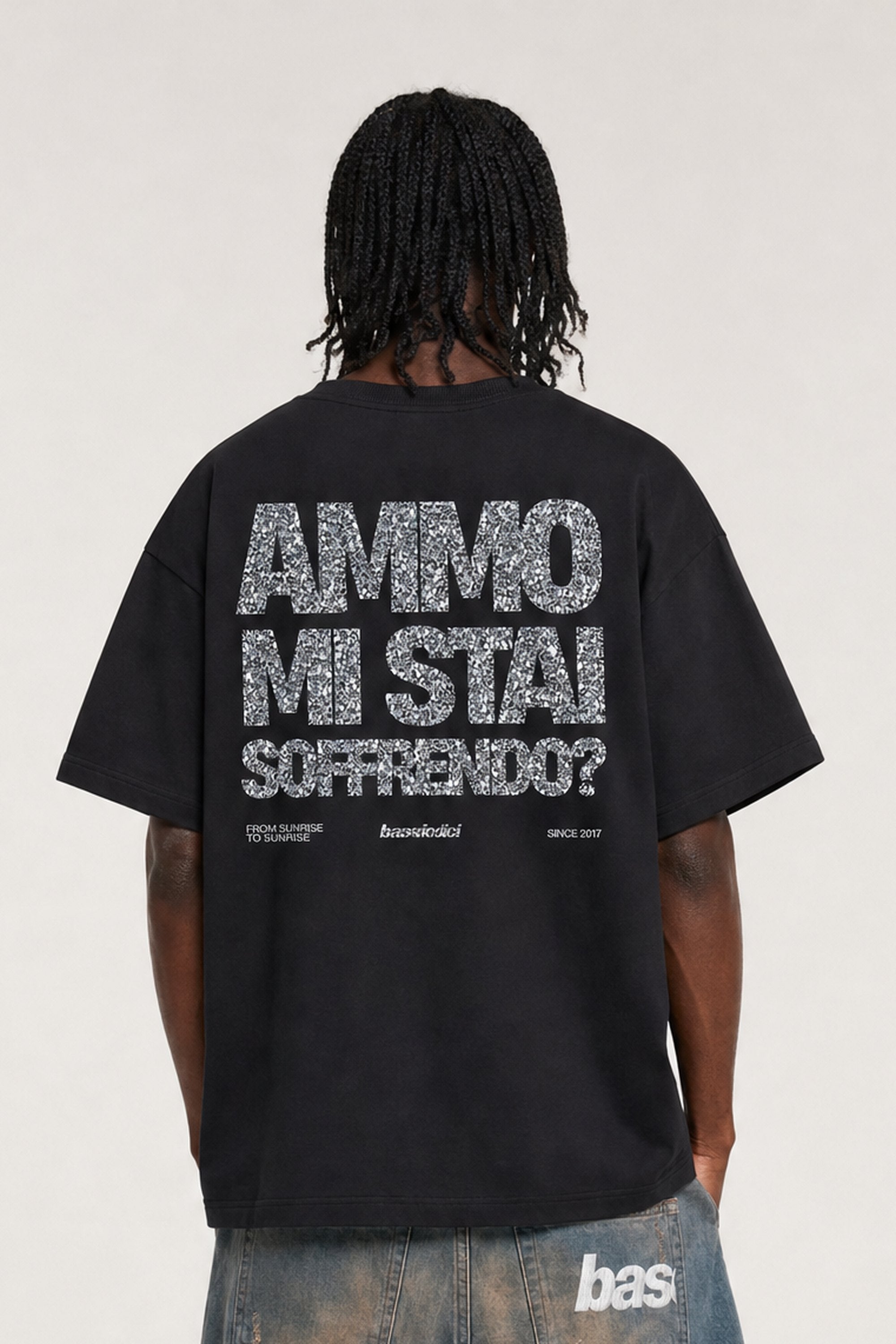 T-Shirt "AMMO" MiStaiSoffrendo Black/Glitter