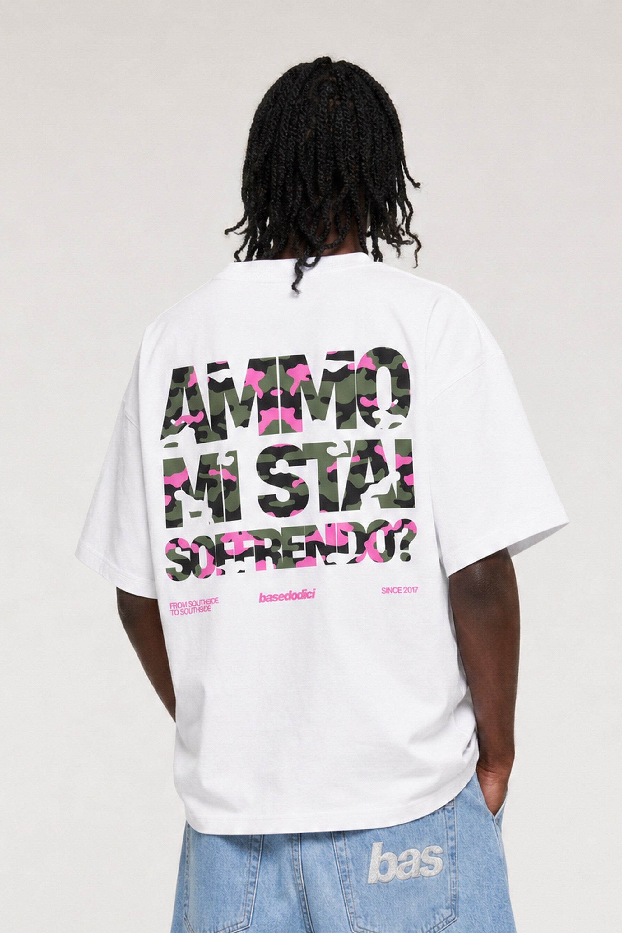 T-Shirt "AMMO" MiStaiSoffrendo White/Camo