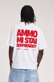 T-Shirt "AMMO" MiStaiSoffrendo White/Red