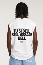 Tank "VIRAL EDIT" TU SI BELL BELL White/Black