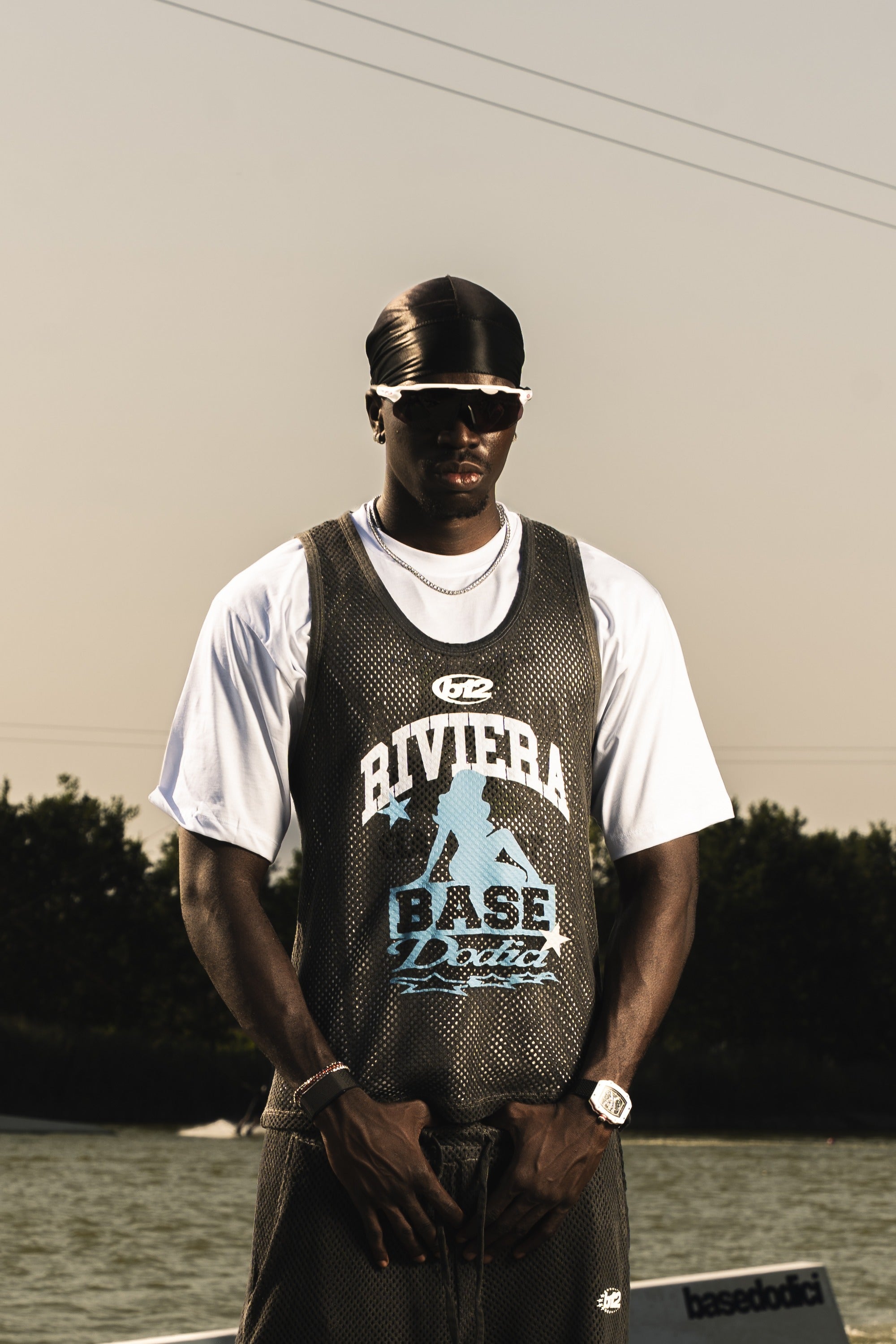 Tank Mesh "RIVIERA" Base Black