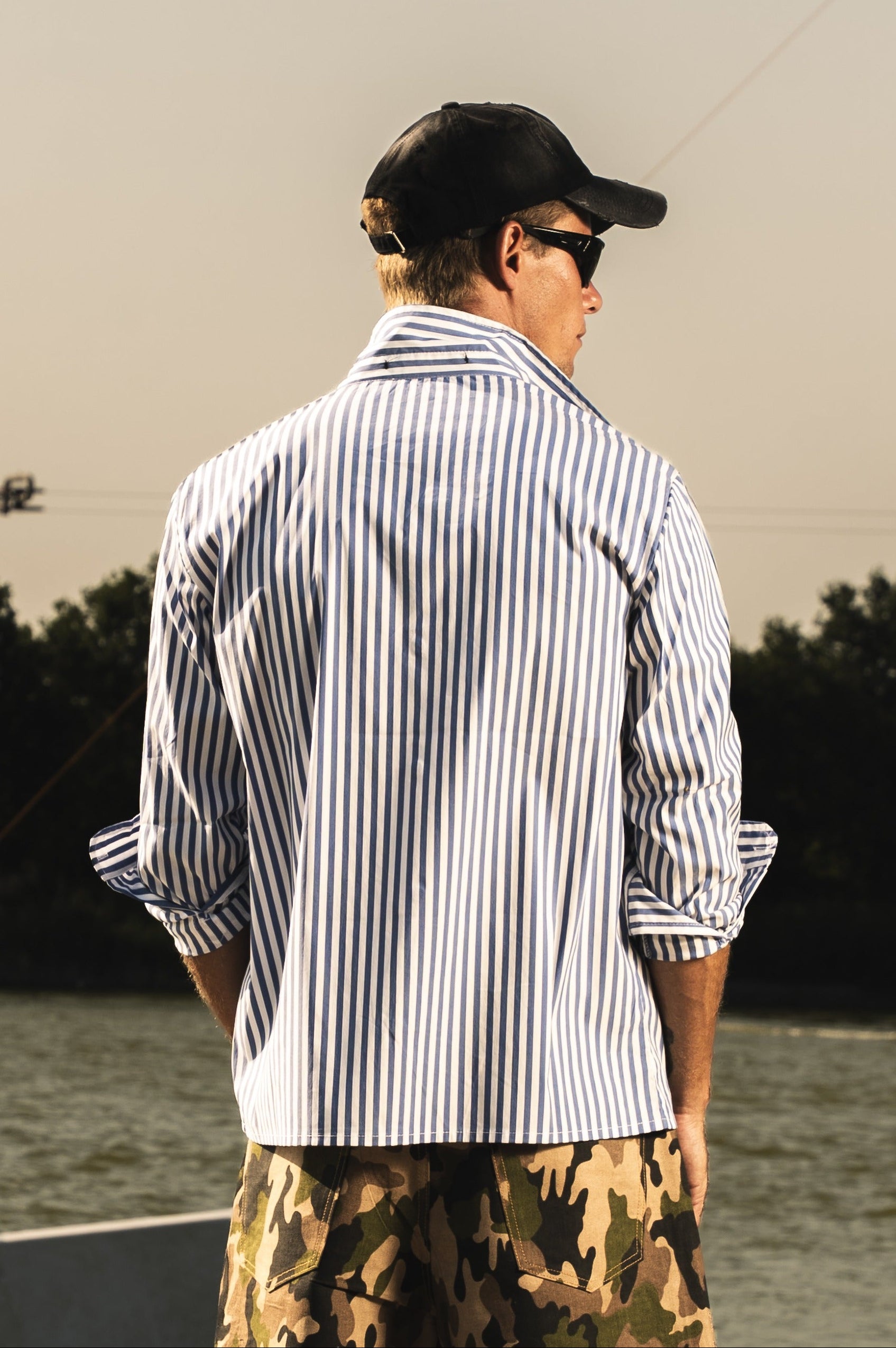 Shirt "RIVIERA" OnlyThing Stripe/Blue