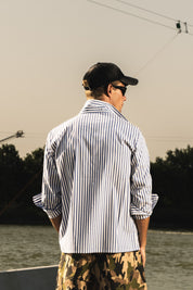 Shirt "RIVIERA" OnlyThing Stripe/Blue