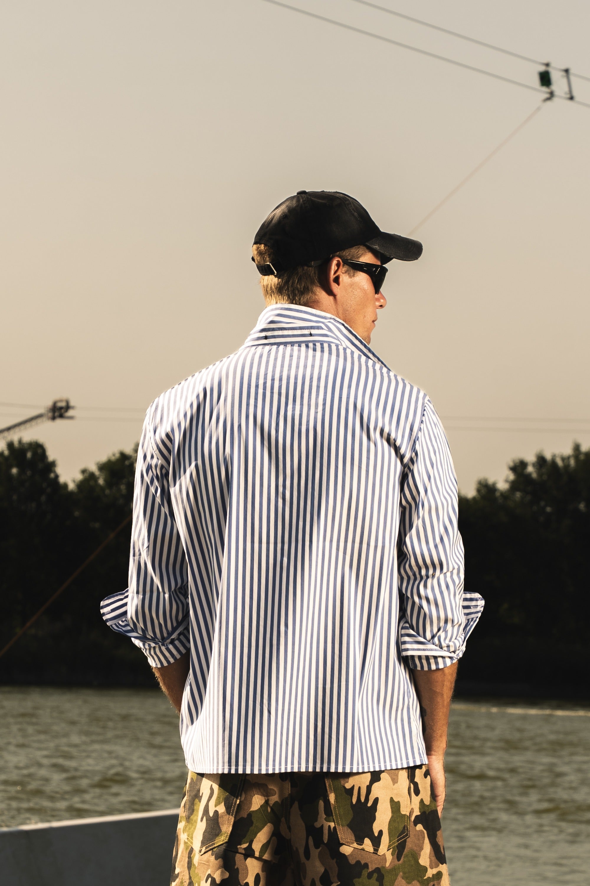 Shirt "RIVIERA" OnlyThing Stripe/Blue