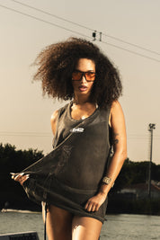 Tank Mesh "RIVIERA" Logo Black
