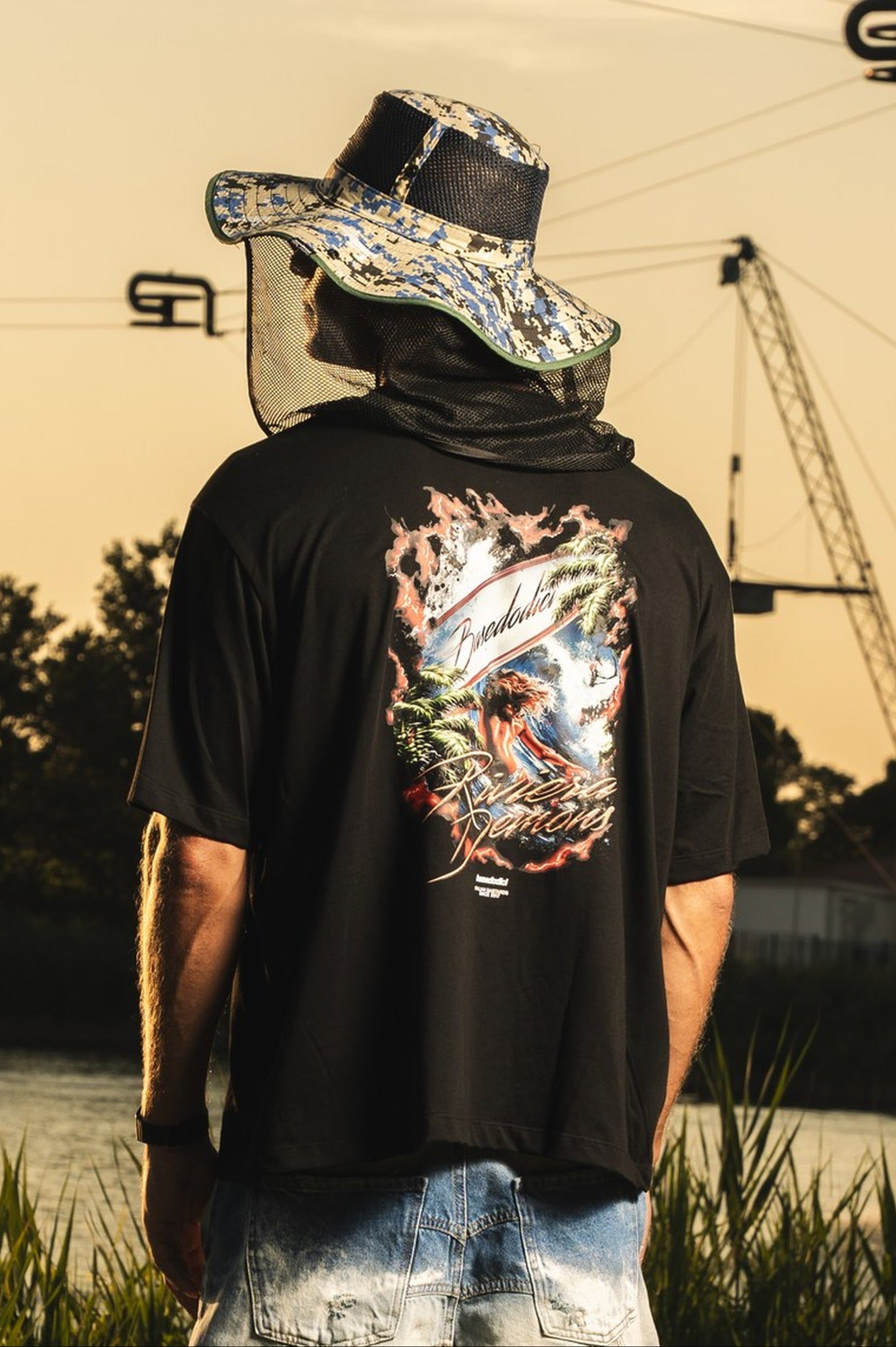 T-shirt "RIVIERA" Surf Black