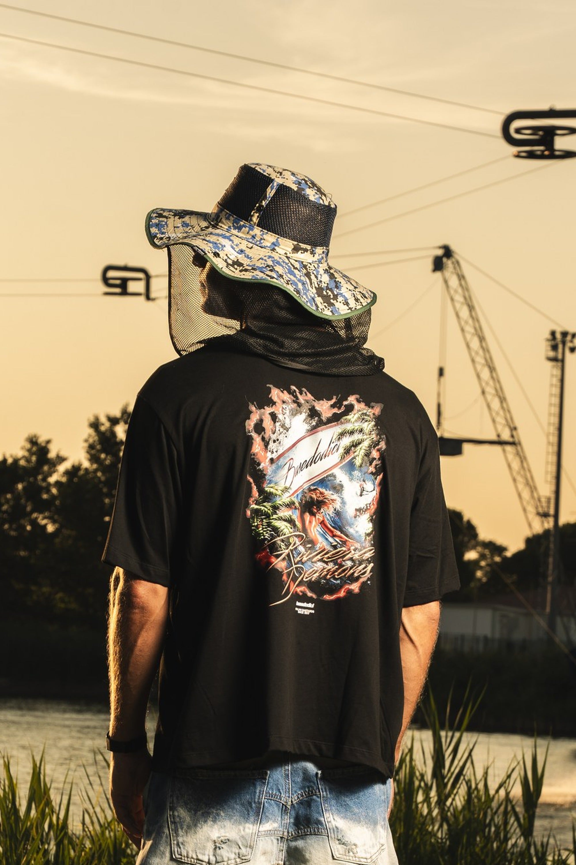 T-shirt "RIVIERA" Surf Black
