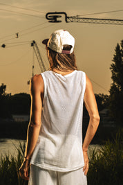 Tank Mesh "RIVIERA" Base White