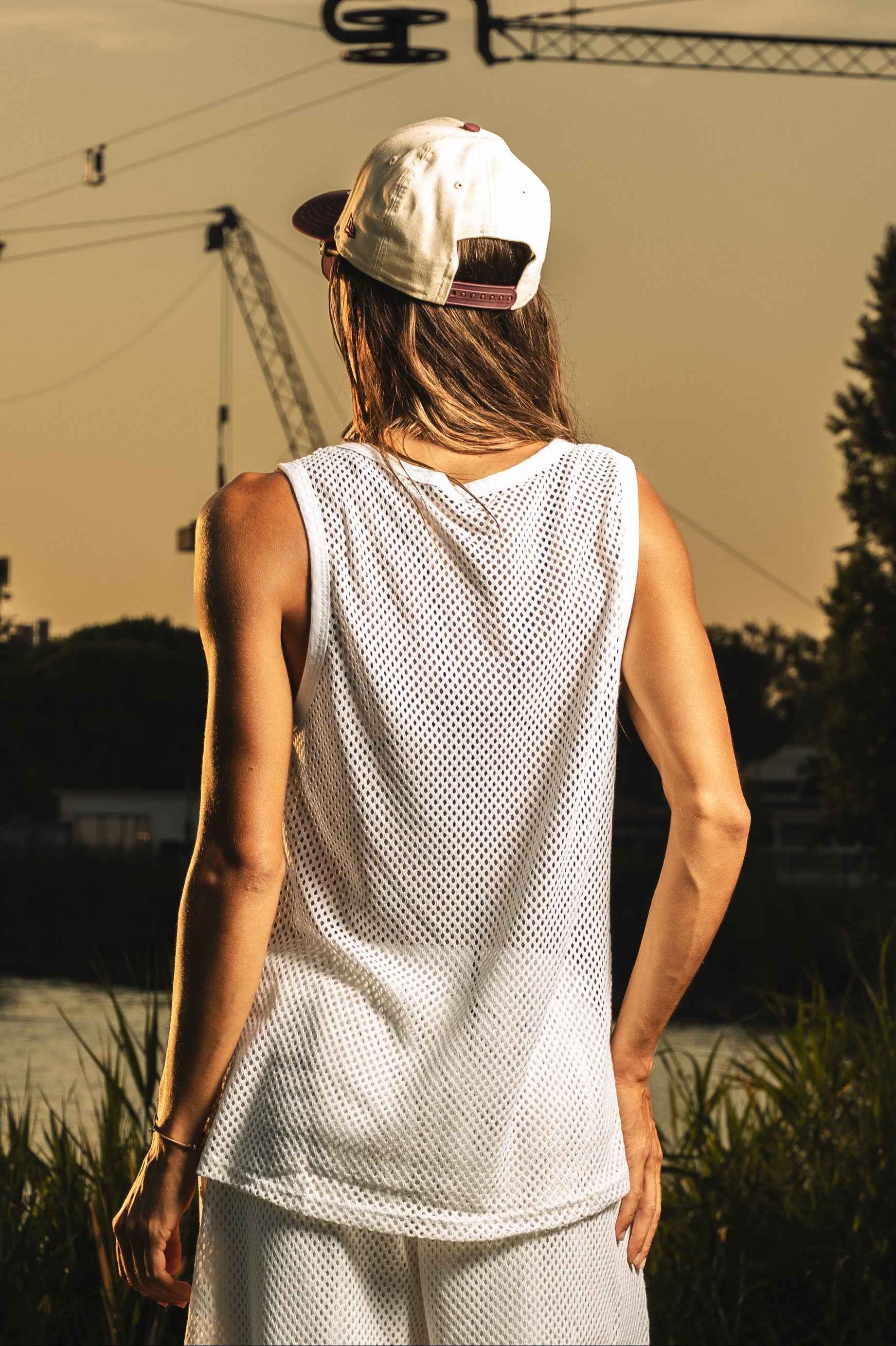 Tank Mesh "RIVIERA" Base White
