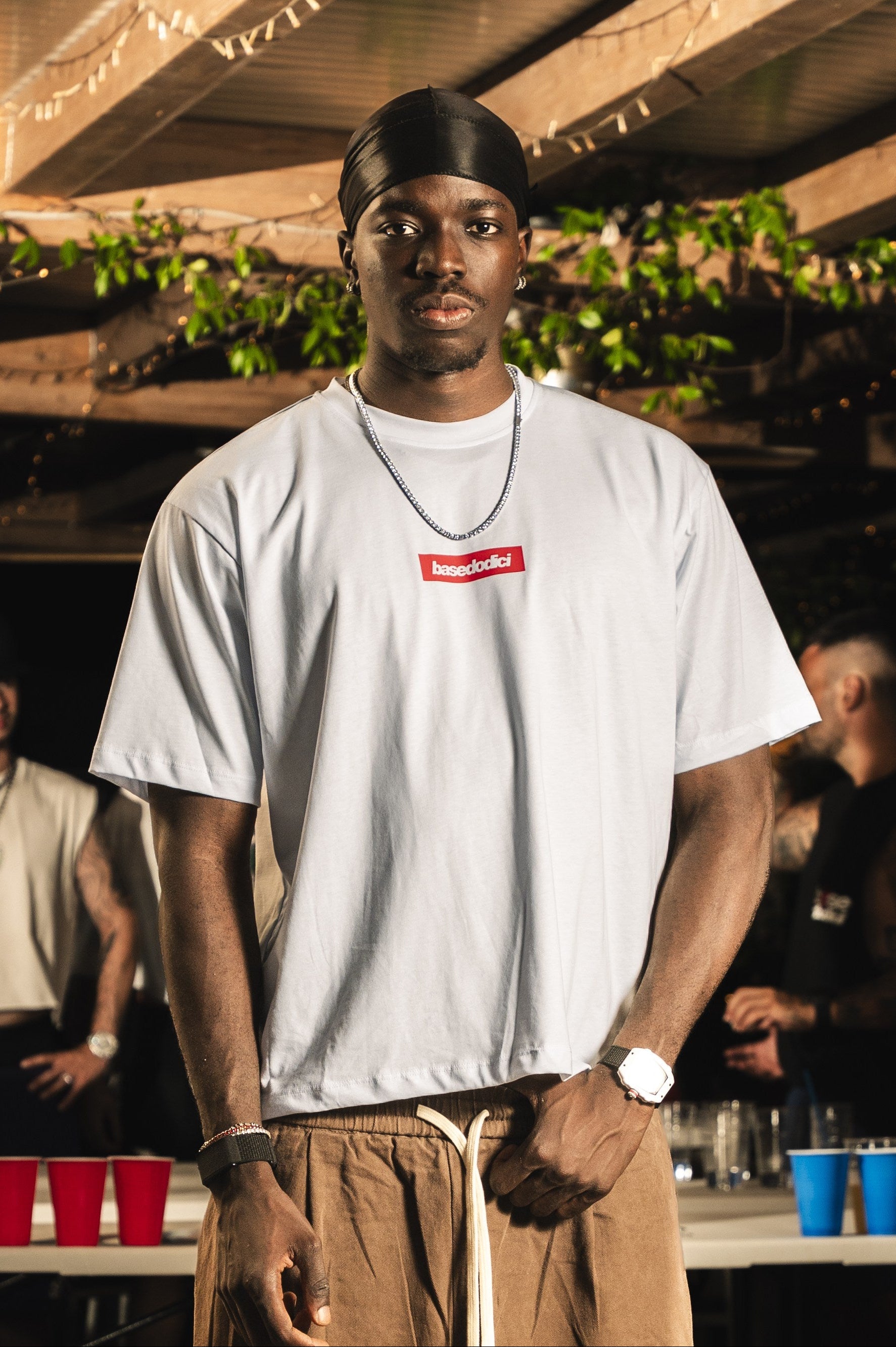 T-shirt "RIVIERA" Box Logo White