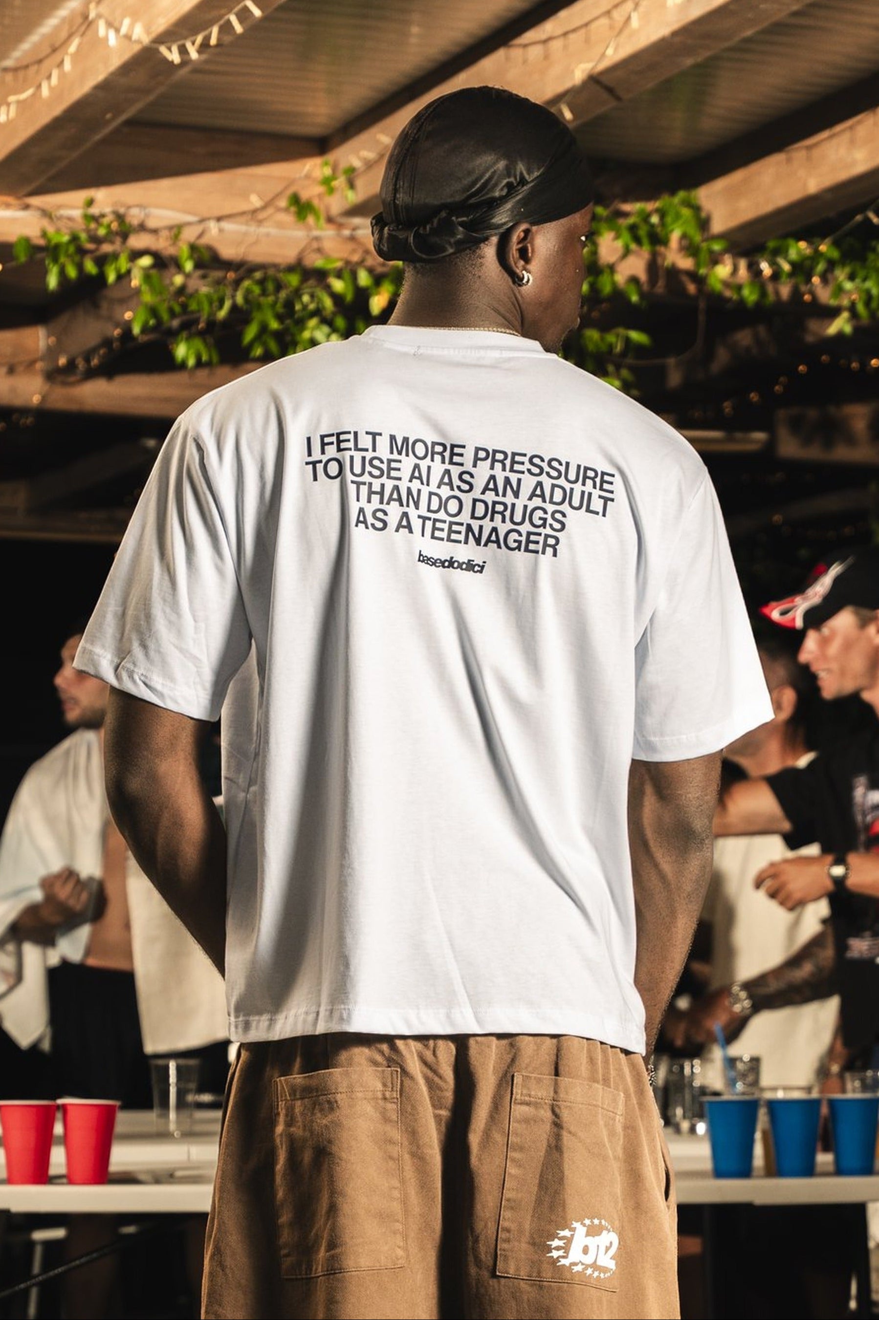 T-shirt "RIVIERA" Box Logo White