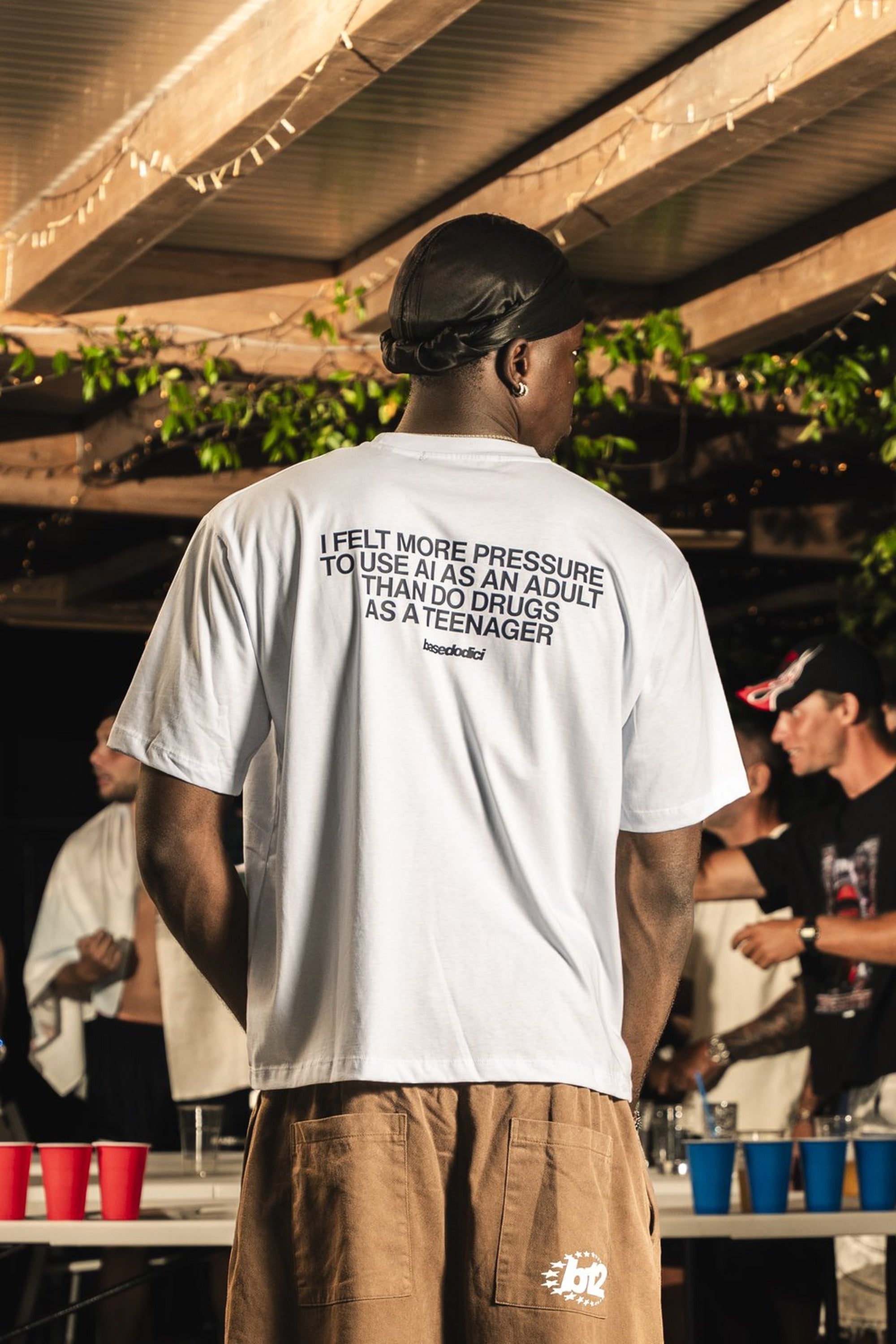 T-shirt "RIVIERA" Box Logo White