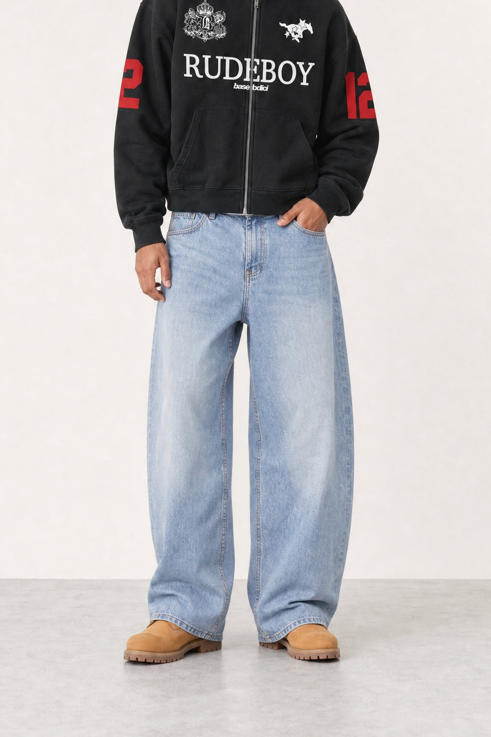 Bigall Denim "RUDEBOY LDN" Light Blue
