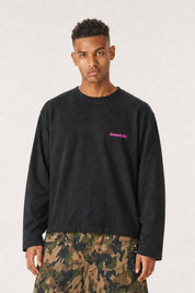 Longsleeve "4PLAYERS" BackLogo 12 Black/GlitterPink