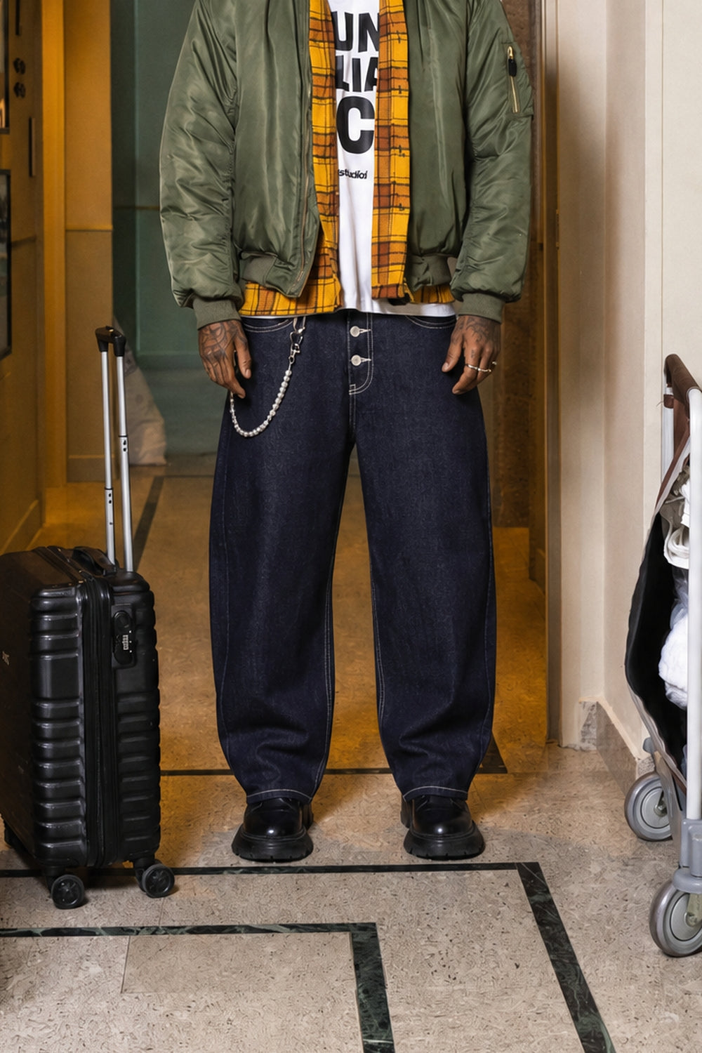 Bigall Denim "WORLD TOUR" Diplomatic Blue Raw