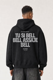 Hoodie "VIRAL EDIT" TU SI BELL BELL Black/Glitter
