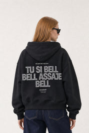 Hoodie "VIRAL EDIT" TU SI BELL BELL Black/Grillz