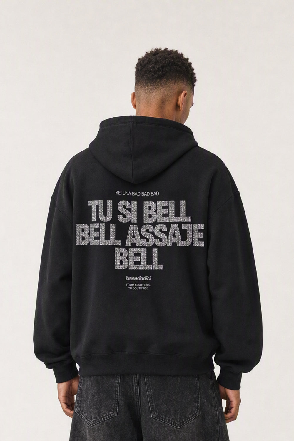 Hoodie "VIRAL EDIT" TU SI BELL BELL Black/Grillz