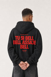 Hoodie "VIRAL EDIT" TU SI BELL BELL Black/Red