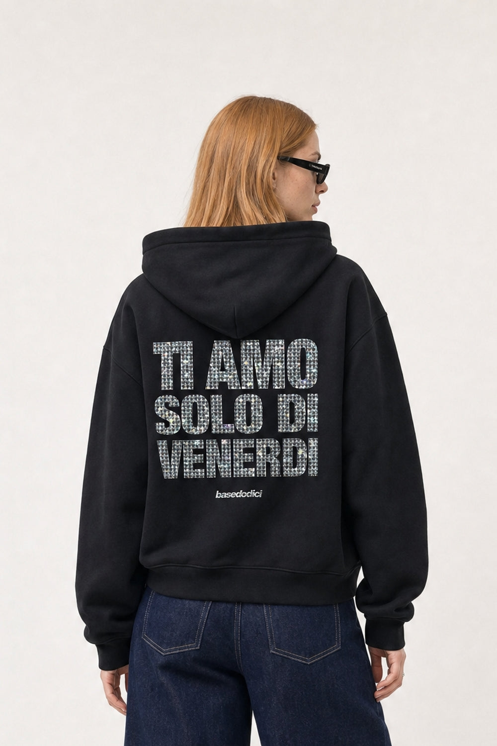 Hoodie "VIRAL EDIT" TiAmoVenerdì Black/Grillz