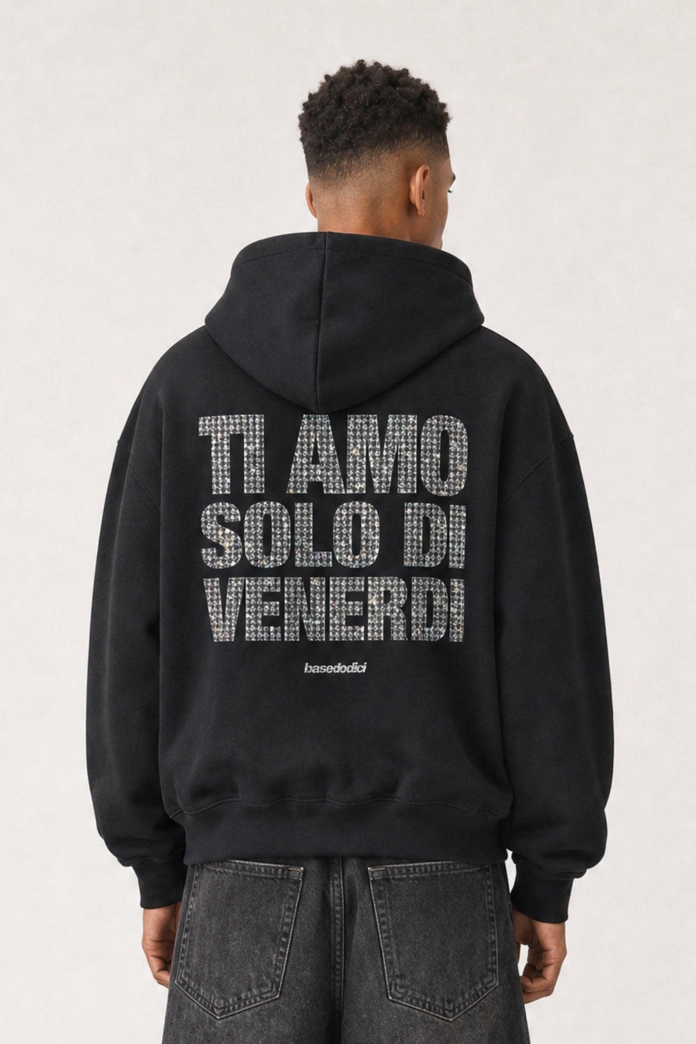 Hoodie "VIRAL EDIT" TiAmoVenerdì Black/Grillz