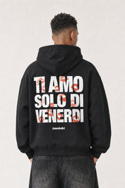 Hoodie "VIRAL EDIT" TiAmoVenerdì Black/Kiss