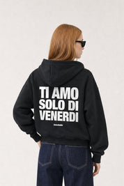 Hoodie "VIRAL EDIT" TiAmoVenerdì Black/White