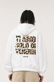 Hoodie "VIRAL EDIT" TiAmoVenerdì White/Animalier