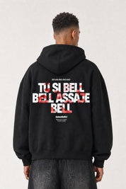 Hoodie "VIRAL EDIT" TU SI BELL BELL Black/Kiss