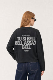 Longsleeve "VIRAL EDIT" TU SI BELL BELL Black/Glitter