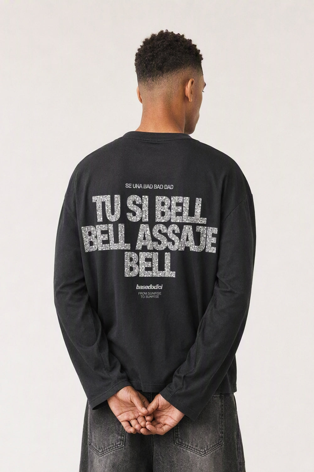 Longsleeve "VIRAL EDIT" TU SI BELL BELL Black/Glitter