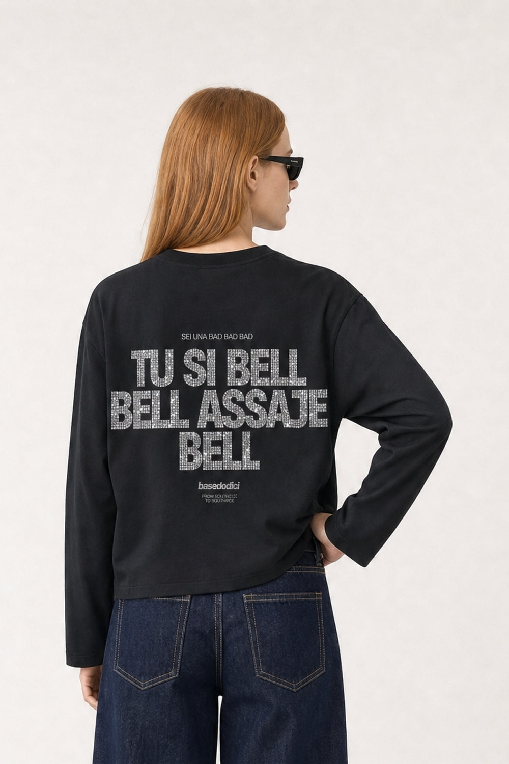 Longsleeve "VIRAL EDIT" TU SI BELL BELL Black/Grillz