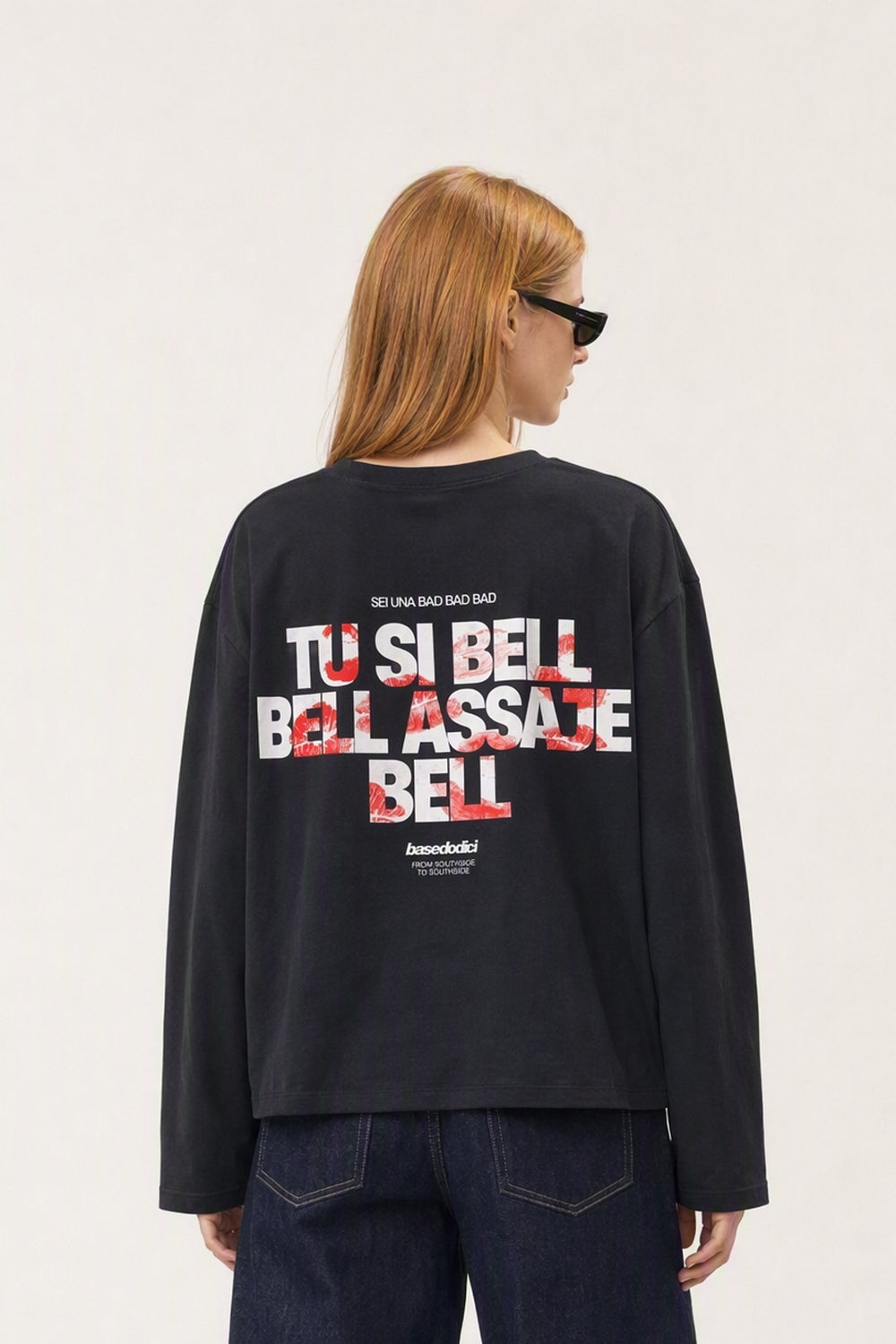 Longsleeve "VIRAL EDIT" TU SI BELL BELL Black/Kiss