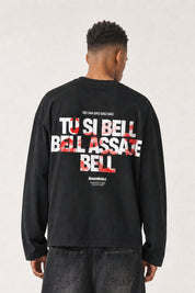 Longsleeve "VIRAL EDIT" TU SI BELL BELL Black/Kiss